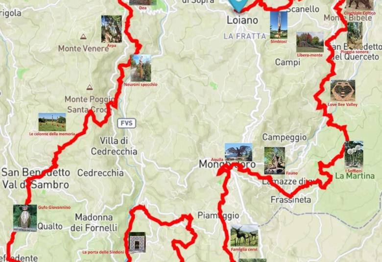 Tutte le opere di LandArt da oggi in una unica mappa