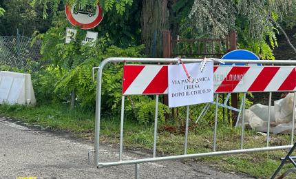 La strada fra la Guarda e Sabbioni 