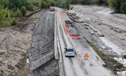 Fondovalle, in corso l’allargamento della strada 